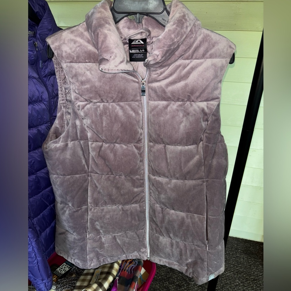 Lavender Puffer Vest Zero Xposur